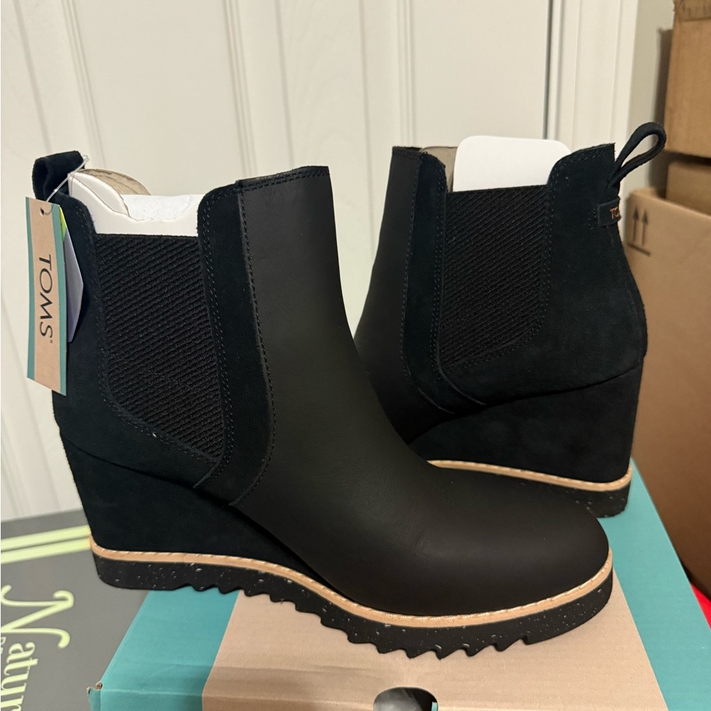 TOMS Black Maddie Boot 8